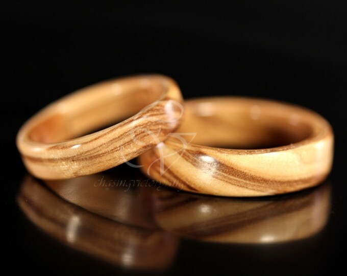 Bethlehem Olive Wood Wooden Rings bentwood Etsy