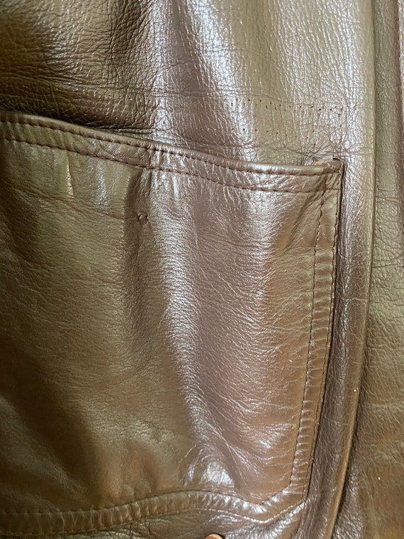 Vintage Smartown Leather Bomber Jacket - image 4