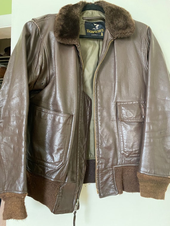 Vintage Smartown Leather Bomber Jacket - image 6
