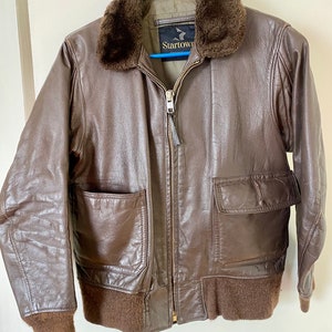 Vintage Smartown Leather Bomber Jacket image 1