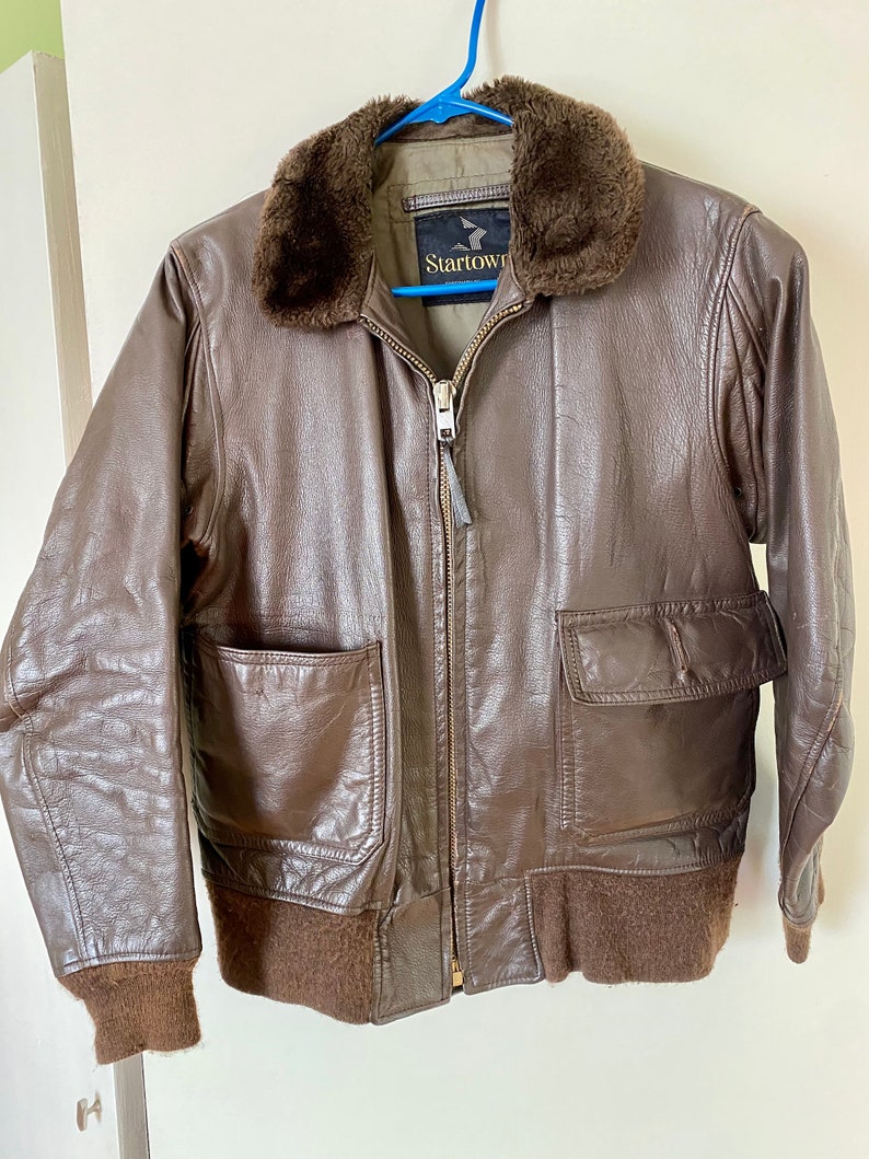 Vintage Smartown Leather Bomber Jacket image 1