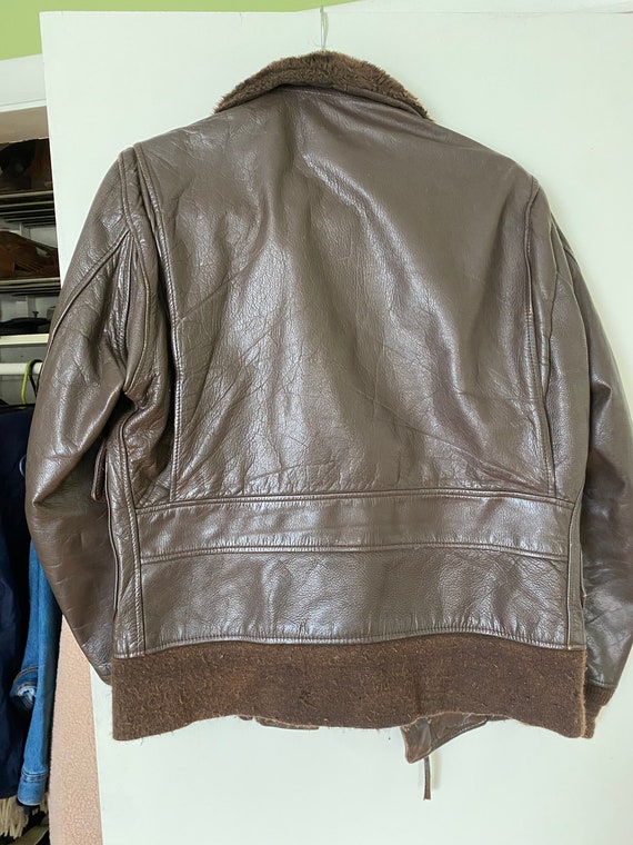 Vintage Smartown Leather Bomber Jacket - image 5