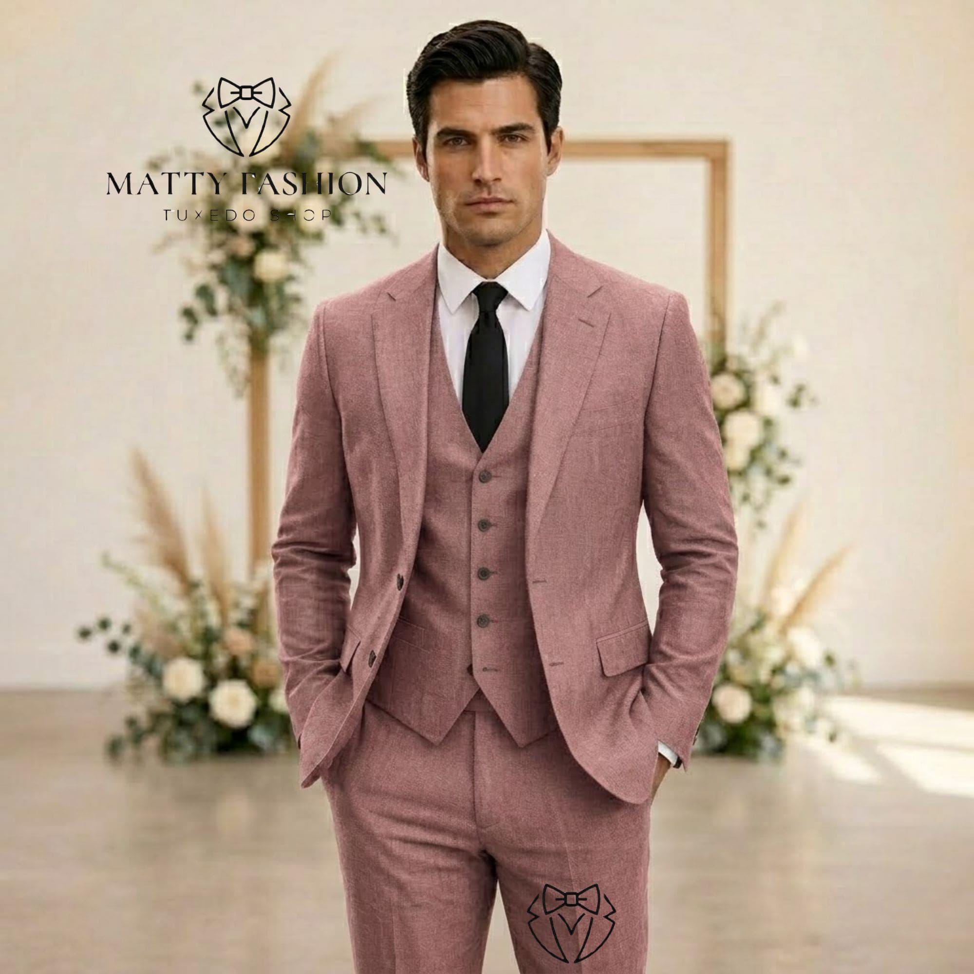 suit to match rose gold dress Suits Regular Fit rose gold dress accessories