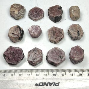 12 Pcs Natural Ruby Record Keeper Crystals With Nice Terminations And Growth From Africa