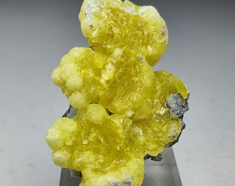 Yellow Brucite Crystals On Matrix Specimen Having Nice Growth From Pakistan