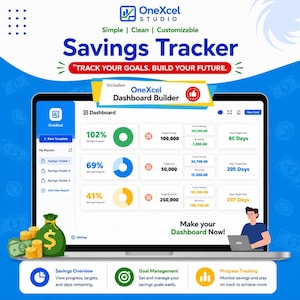 Excel Savings Tracker | Savings Challenge (Digital Download)