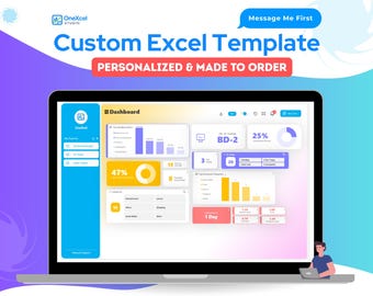 Custom Excel Spreadsheet Template | Personalized & Made to Order (Message First)