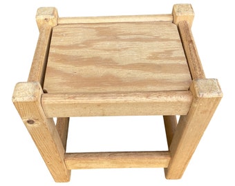 Minimalist Wooden Petite Stool or Plant Stand - FREE SHIPPING!