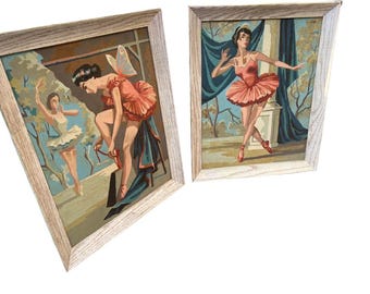 Paar geverfde ballerina's