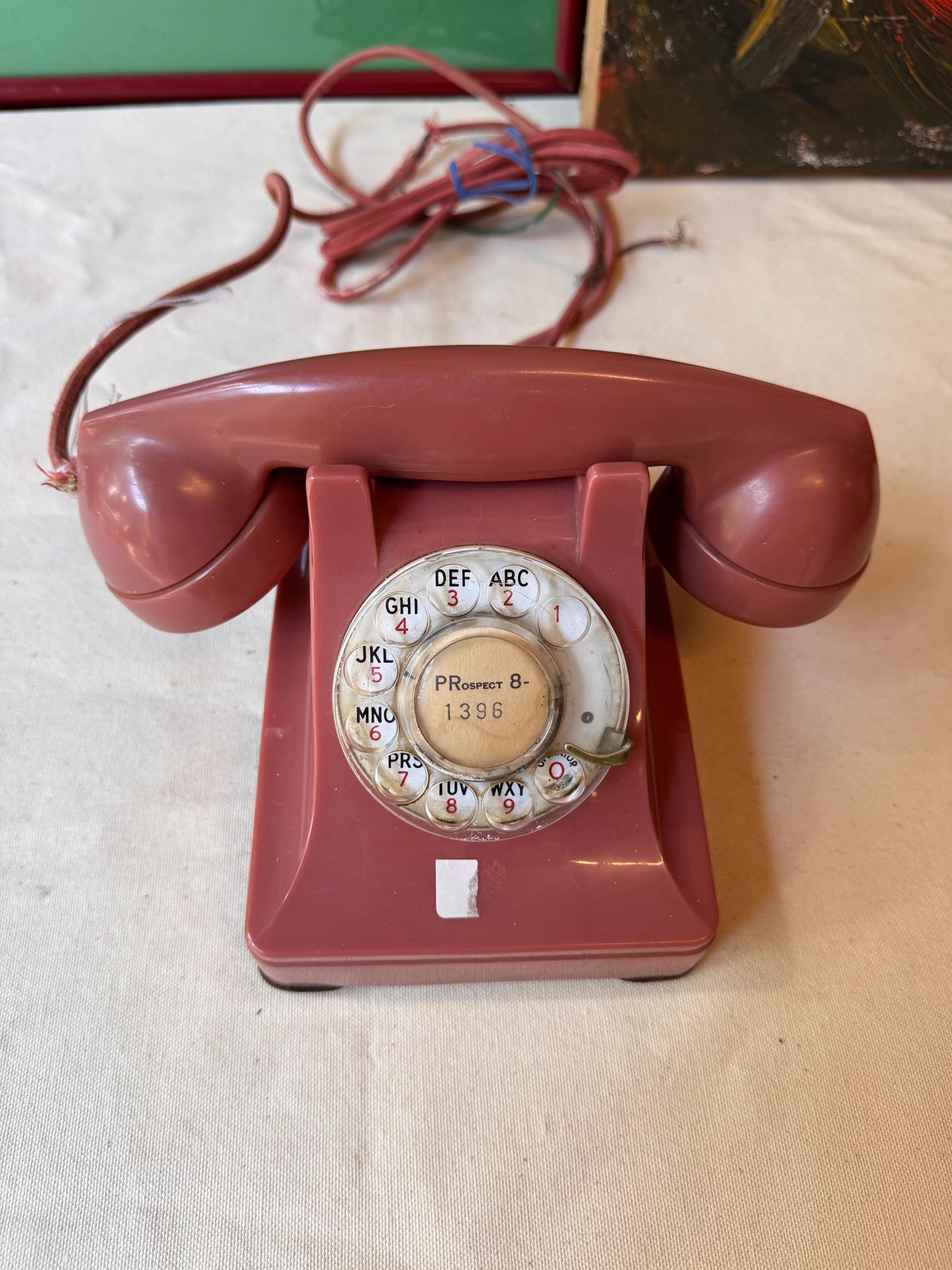 Salmon Colored Rotary Phone - Etsy