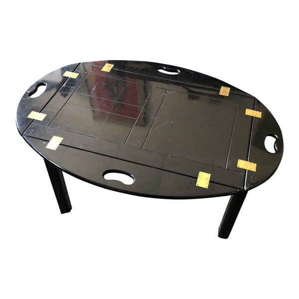 Black Butler Tray Table Etsy