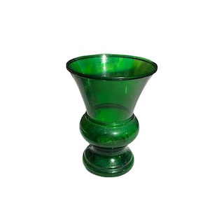 Large Green Glass Vase