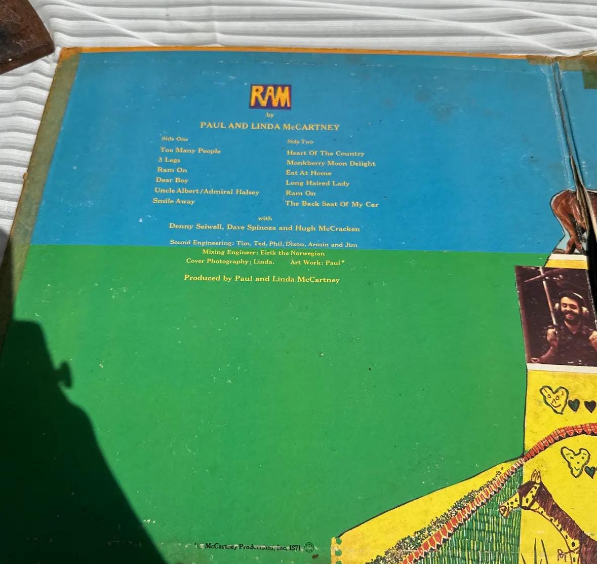 Paul & Linda Mccartney- Ram Vintage Vinyl - Etsy