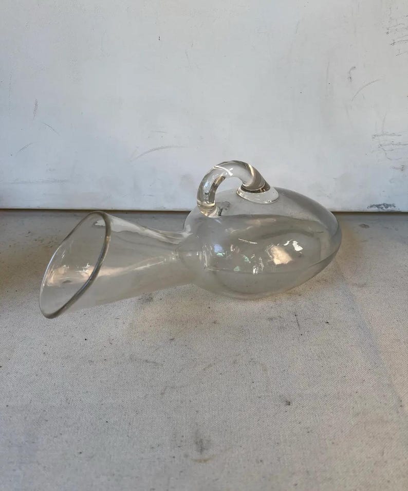 Vintage Glass Hospital Urinal image 4