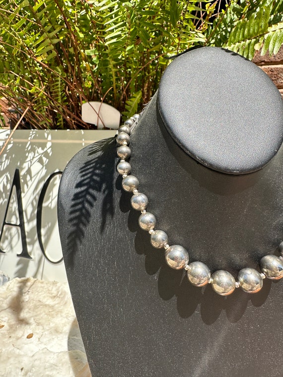 Vintage Carol Dauplaise Silver Necklace - image 3