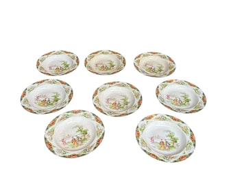 Colección de platos chinoiserie de John Maddock and Sons England