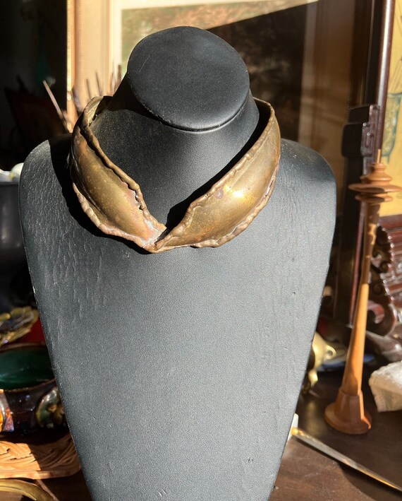 Solid Brass Twisted Choker/Necklace - image 2