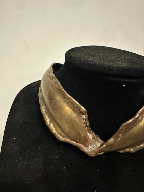 Solid Brass Twisted Choker/Necklace - image 6