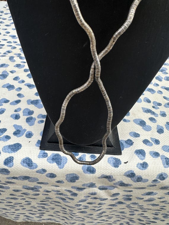 Adjustable Silver Long Necklace - image 7