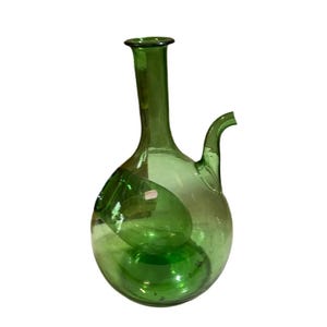 Mid-Century Green Glass, Decanter
