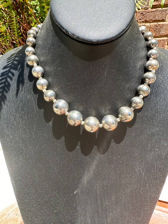 Vintage Carol Dauplaise Silver Necklace - image 2