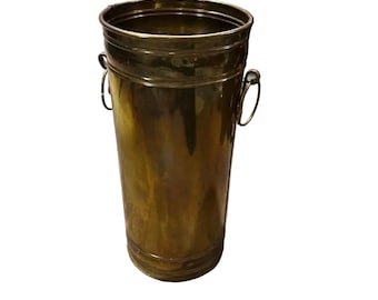1970s Tall MCM Brass Umbrella Stand