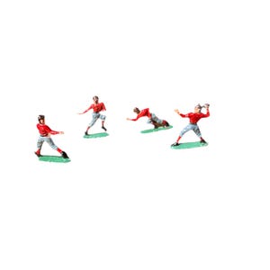 Collection of Small Vintage Football Player Figurines- Set of 4