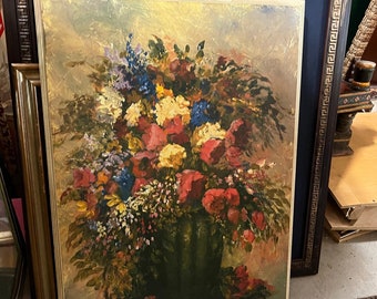 Large Floral Print, Framed