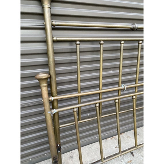 1950s Classic Brass Full Size Headboard and Footboard 2 Pieces 