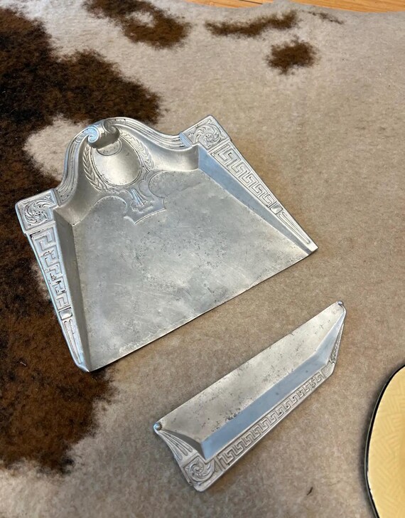 Silver Silent Butler Greek Key Design Set - Etsy