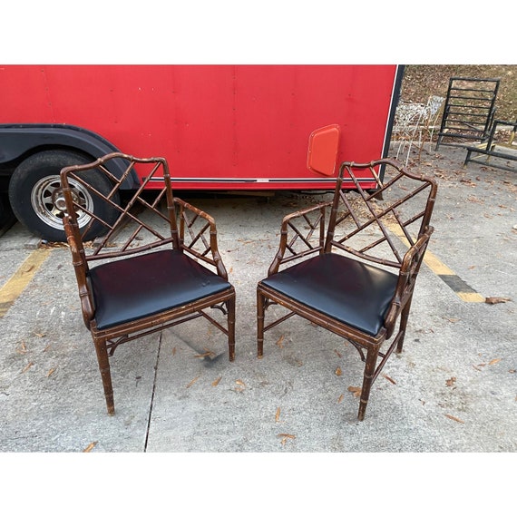 Vintage chippendale chairs deals
