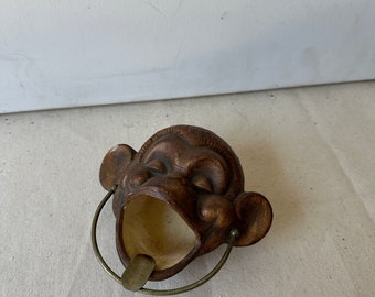 Ceramic Monkey Head Ashtray