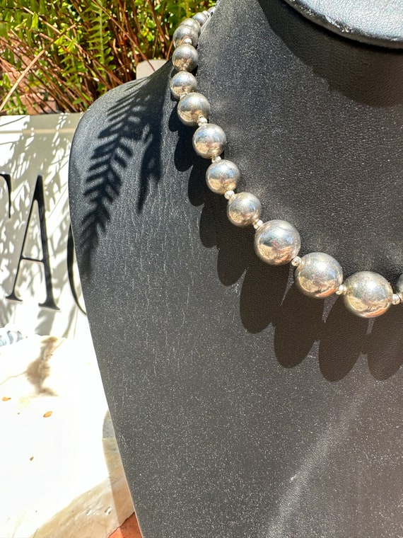 Vintage Carol Dauplaise Silver Necklace - image 6