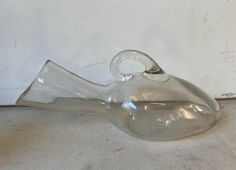 Vintage Glass Hospital Urinal image 2