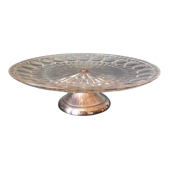 Vintage silver top cake stand