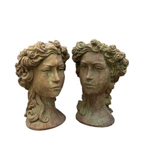 Art Nouveau Stone Planters