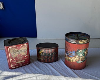 Collection of Red Industrial Tins