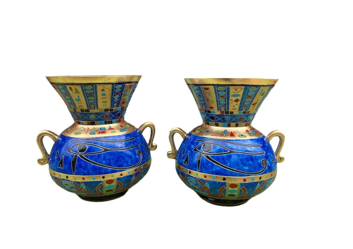 古代エジプト風陶器壺　おしゃれ il_fullxfull.5801075842_v19d.jpg