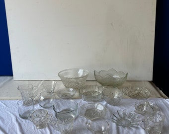 Large Collection of Glass Serving Bowls