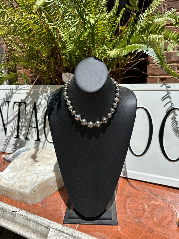 Vintage Carol Dauplaise Silver Necklace - image 1