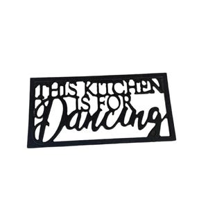 Black Cast Iron Kitchen Decor and Trivet