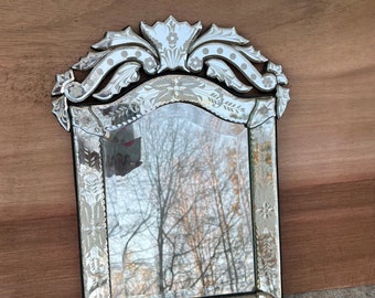 Antique French Venetian Mirror