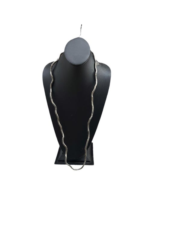 Adjustable Silver Long Necklace - image 1
