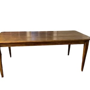 1970s Wooden Mid-Century Rectangular Dinner Table