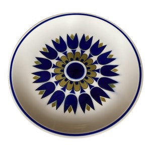Indigo Blue Mid Century Plate** - FREE SHIPPING!