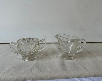 Pair of Glass Tea Serving Dishes