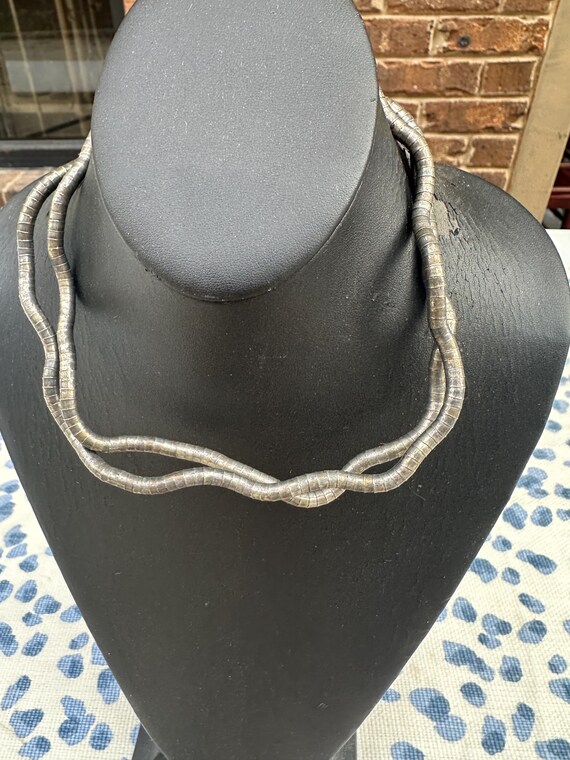 Adjustable Silver Long Necklace - image 5