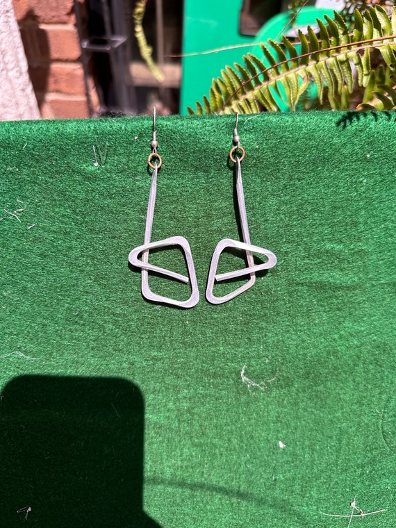 Geometric Modern Dangles Earrings - image 2