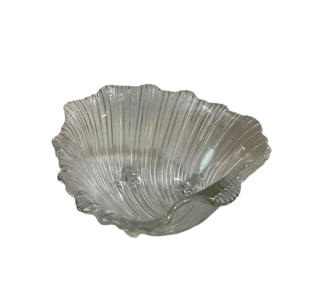 Serving Shell Large Glass Shell Serving Bowl - Etsy