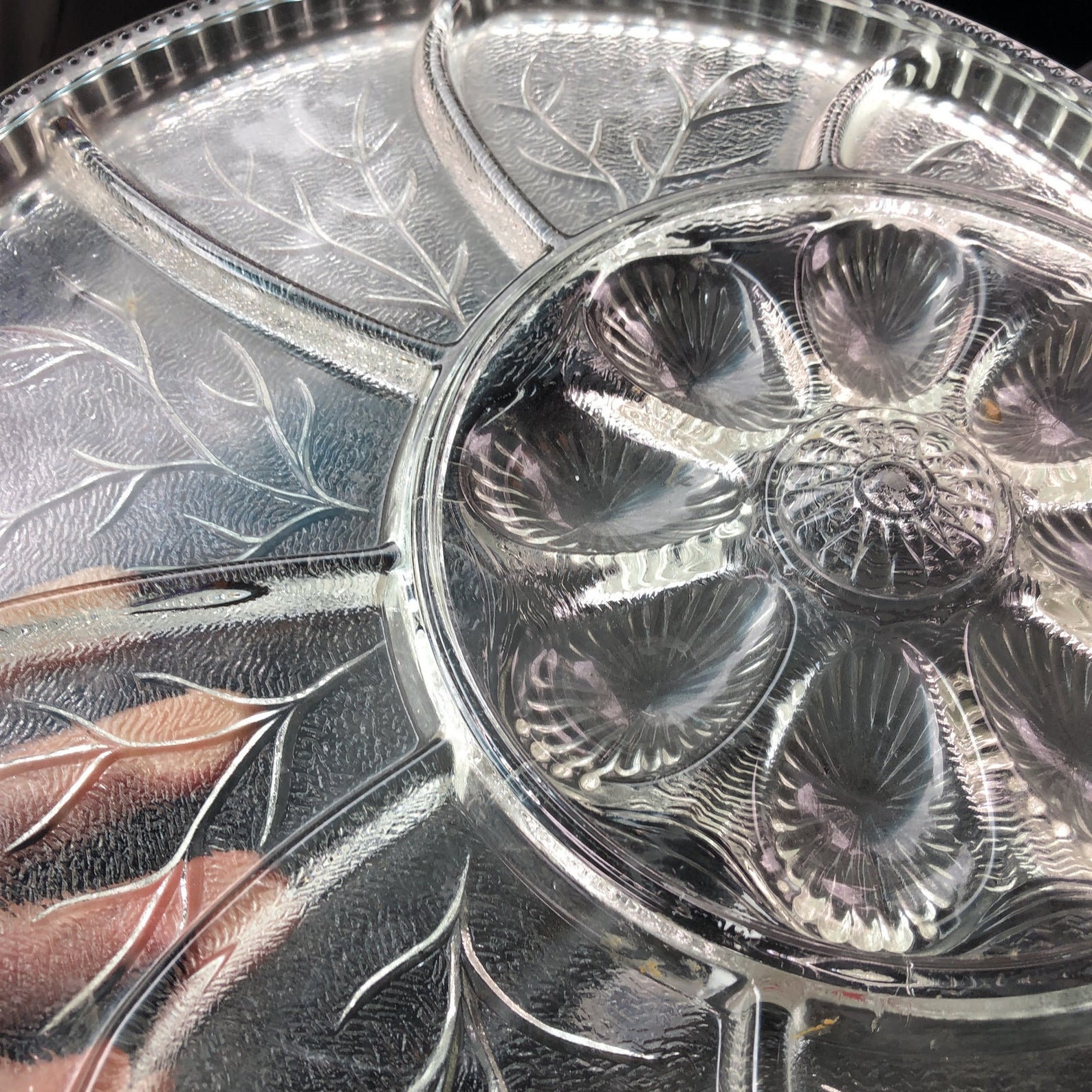 Crystal Appetizer Plate FREE SHIPPING Etsy